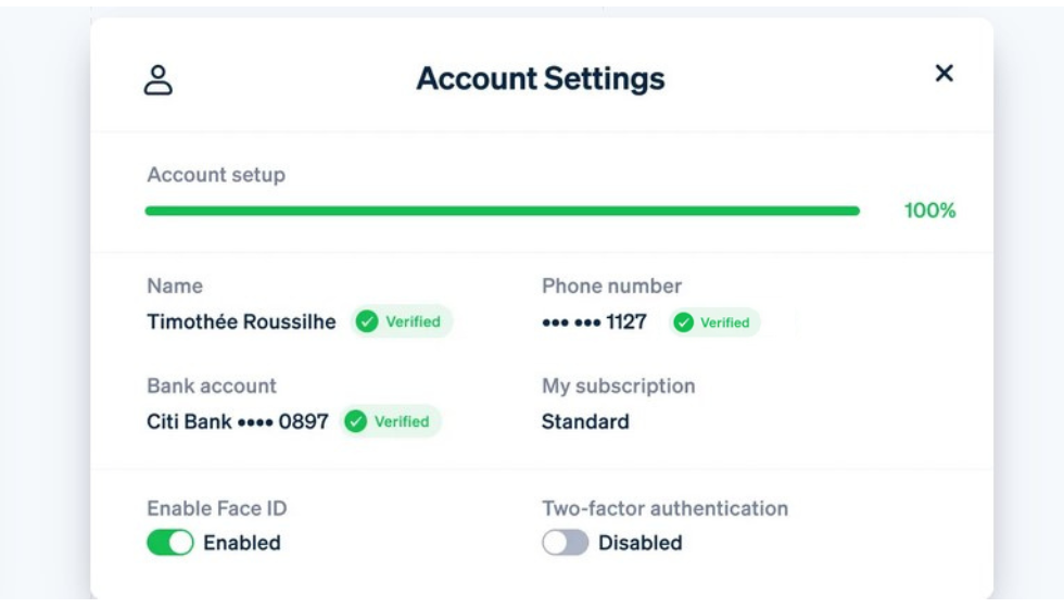 Proof of Verified Stripe Account